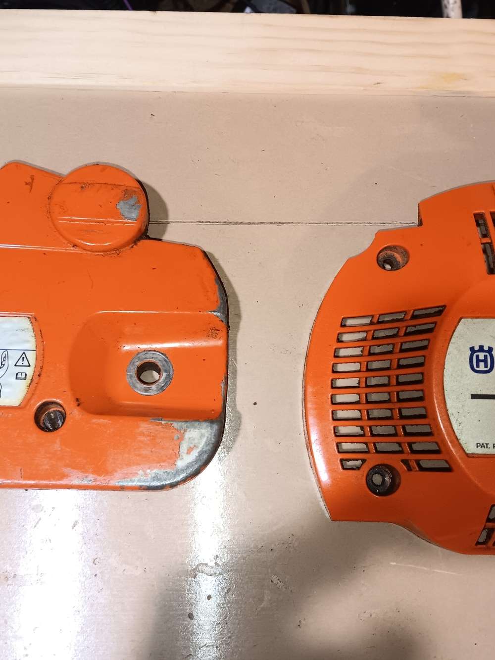 Husqvarna 445 X-Torq chainsaw starter housing assembly And Clutch Cover For Used